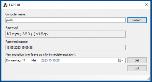 Powershell Script Laps Gui AD-Security: Windows-LAPS – Ronny Böttcher
